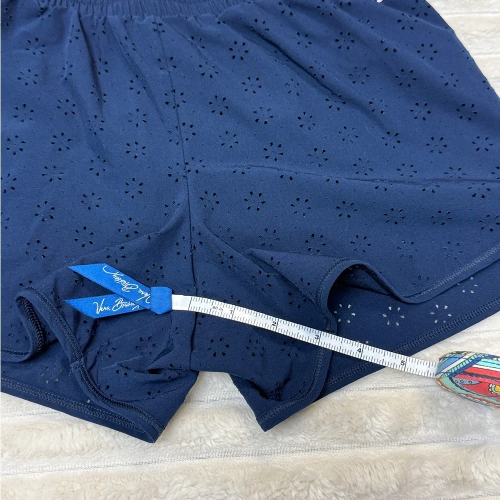 DSG: (2) Pair of Girls Athletic Shorts, Eyelet in Navy & Black, Size M (10-12)